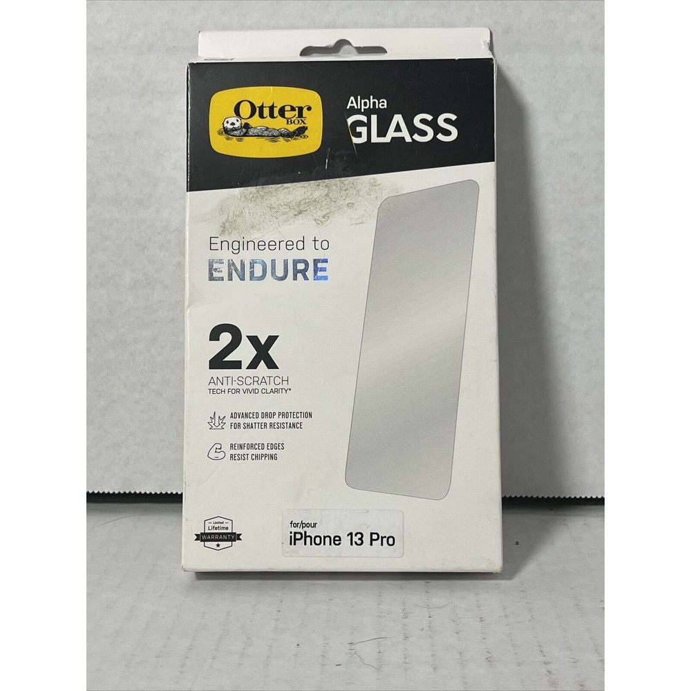 OtterBox Apple iPhone 13 Pro Alpha Glass Screen Protector 2x Anti-Scratch